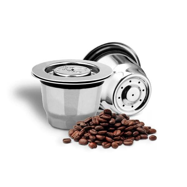 2 Capsules Nespresso réutilisables en acier inoxydable – Femme au