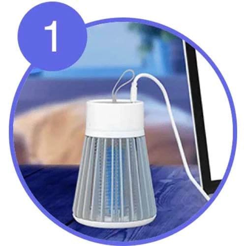 Anti-moustiques GENERIQUE Lampe anti-moustique à led, photocatalyseur usb,  mouches et lampe anti-moustique comme montré