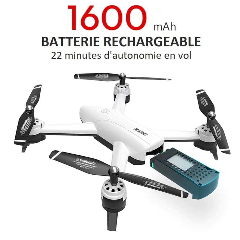 Batterie à double objectif2-Drones pliables avec caméra 4K pour