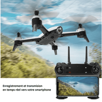 Drone Avec Double Caméra 4k Ultrahd Grand Angle Wifi Fpv