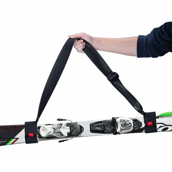 VOLK Bandoulière pour Le Transport des Skis et des batons de Ski - Lot de 2  Sangles – Porte-Ski pour faciliter Le Transport de Votre équipement de Ski  - Taille réglable 